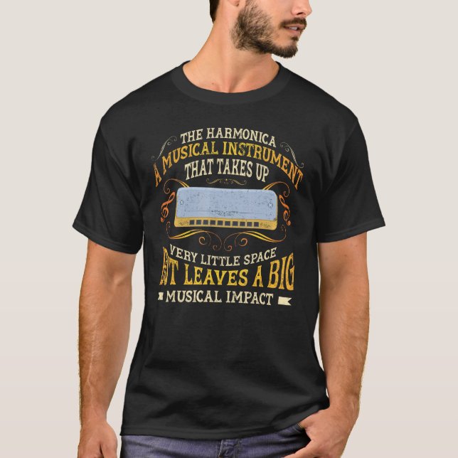 T-shirt L'Harmonica Un instrument de musique Harmoni Vinta (Devant)
