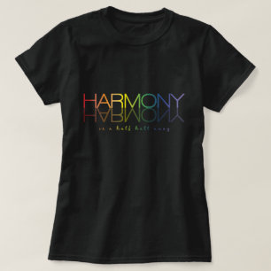T-shirt "L'harmonie est à mi-chemin" Dressage Tee