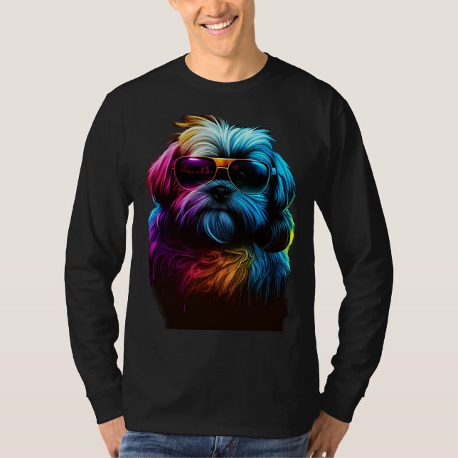 T-shirt Lhasa Apso Chiens Lhasa Apsos 2 (Devant)