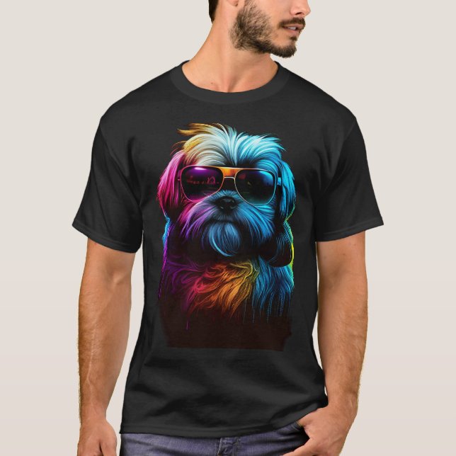 T-shirt Lhasa Apso Chiens Lhasa Apsos 2 (Devant)