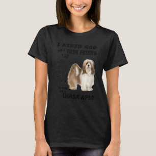 T-shirt Lhasa Apso Citer Maman Papa Lover Imprimer Écorce