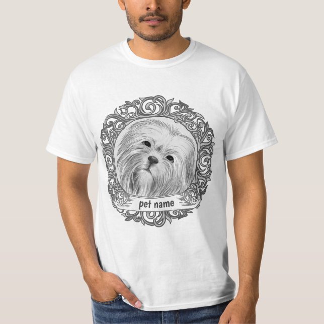 T-shirt Lhasa Apso Love Memory (Devant)