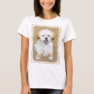T-shirt Lhasa Apso Puppy Peinture - Cute Original Chien Ar