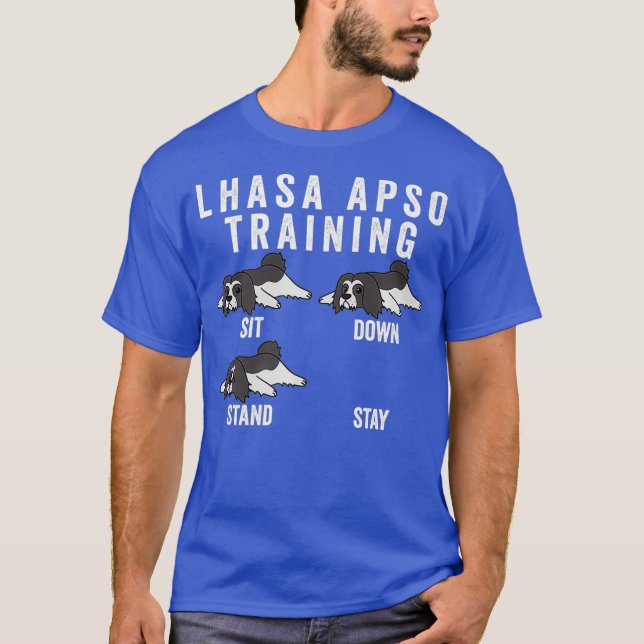 T-shirt Lhasa Apso Training Chien Premium (Devant)