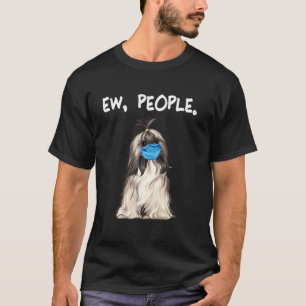 T-shirt Lhasa Apsos Ew Personnes Chien Portant Un Masque V