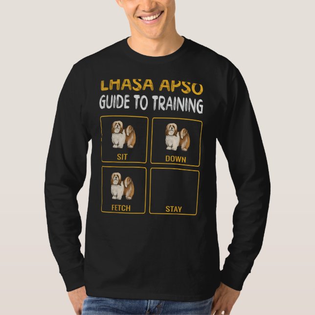 T-shirt Lhasa Apsos Guide Pour L'Entraînement De L'Obéissa (Devant)