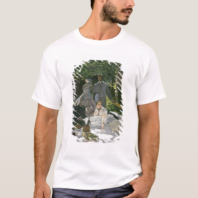 T-shirt l'Herbe de sur de Dejeuner de Claude Monet |, (Devant)