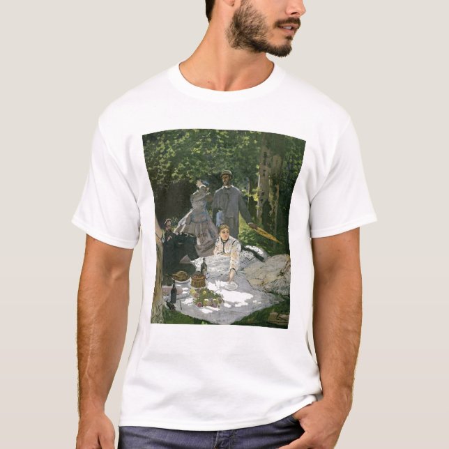 T-shirt l'Herbe de sur de Dejeuner de Claude Monet |, (Devant)