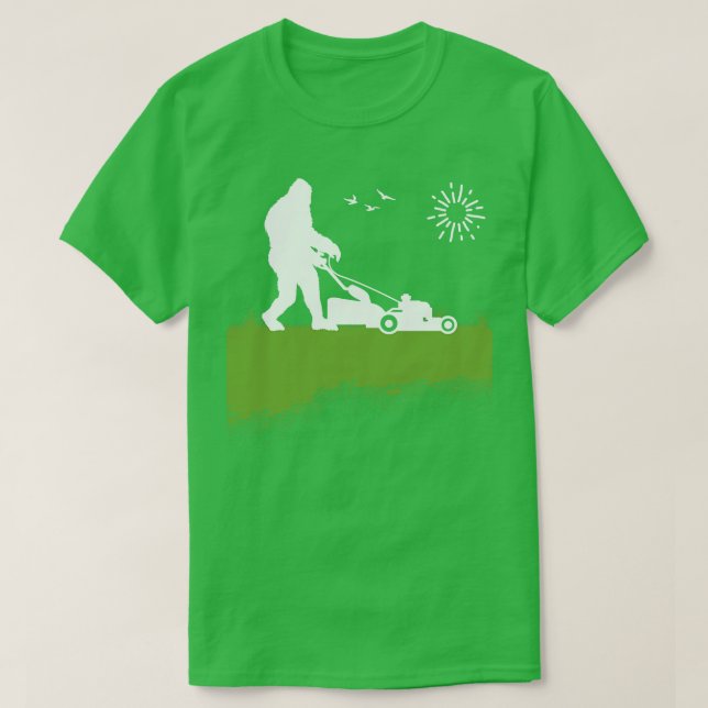 T-shirt l'herbe mousseuse de la pelouse moussant et découp (Design devant)