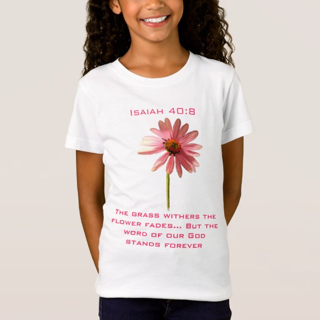 T-Shirt L'Herbe Se Flétrit, La Fleur Se Fane... (Devant)