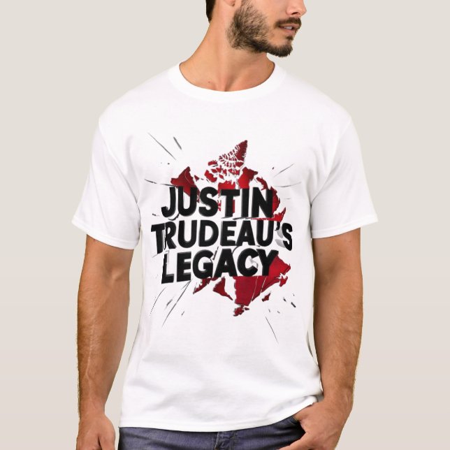 T-shirt L'héritage de Justine Trudeau au Canada (Devant)