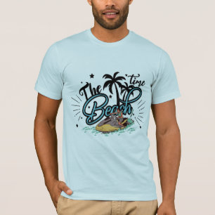 T-shirt L'Heure De La Plage, Surf Sur La Plage
