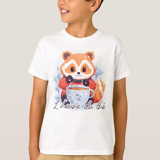 T-shirt L'heure du thé aussi (Devant)