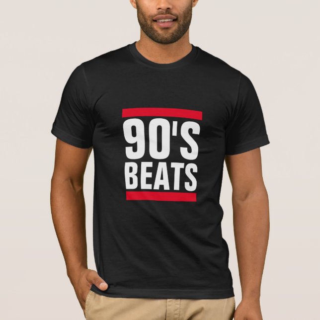 T-SHIRT L'HIP HOP DES ANNÉES 90 BATTRE DES MENS GRAPHIQUES (Devant)