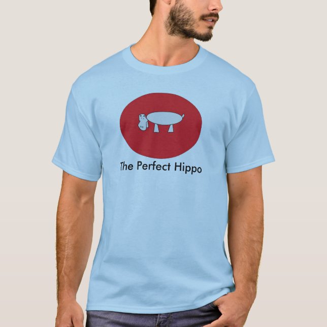 T-shirt L'hippopotame parfait (Devant)