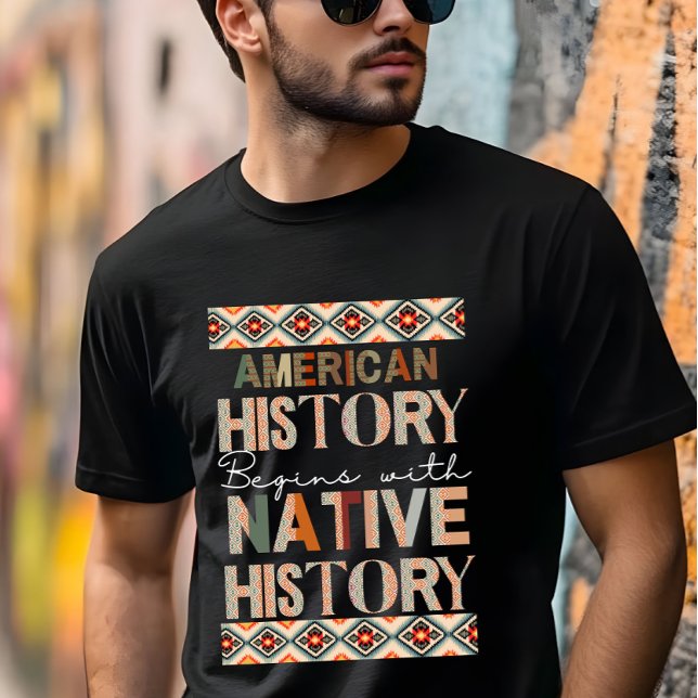 T-shirt L'histoire américaine commence avec l'histoire aut (Créateur téléchargé)