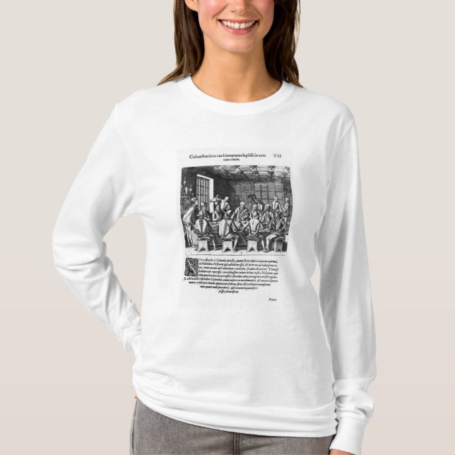 T-shirt L'histoire de l'oeuf de Christophe Colomb (Devant)