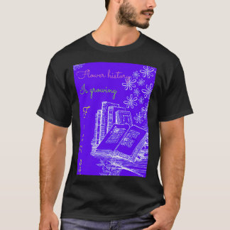 T-shirt L'histoire des fleurs humaines qui s'étend des liv