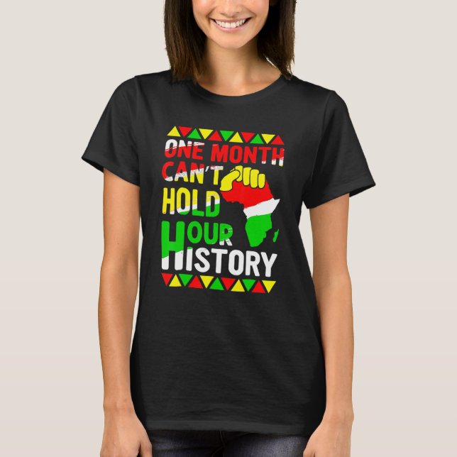 T-shirt L'histoire des Roi Noirs d'Afrique Un mois ne peut (Devant)