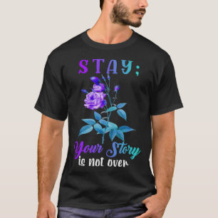 T-shirt L'Histoire Du Séjour N'Est Pas Supérieure Turquois