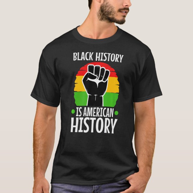 T-shirt L'histoire noire est l'histoire américaine 2 (Devant)