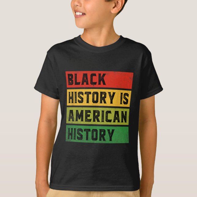 T-shirt L'histoire noire est l'histoire américaine Bhm Afr (Devant)
