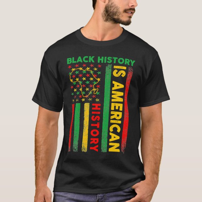 T-shirt L'Histoire Noire Est L'Histoire Américaine L'Afriq (Devant)