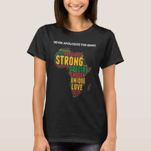 T-shirt L'Histoire Noire Ne S'Excusera Jamais D'Être Melan
