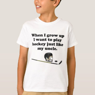 T-shirt L'hockey de jeu aiment mon oncle