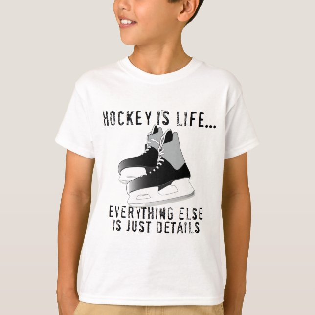 T-shirt L'hockey est la vie (Devant)
