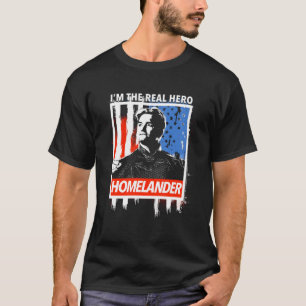 T-shirt L'Homelander Je Suis Le Véritable Héros Drapeau Am