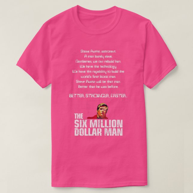 T-shirt L'homme à six millions de dollars (Design devant)