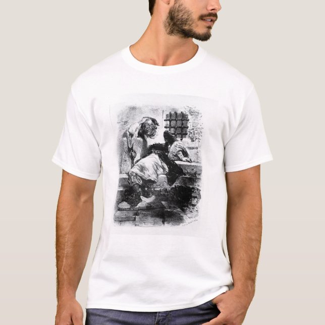 T-shirt L'homme dans le masque de fer dans sa prison (Devant)