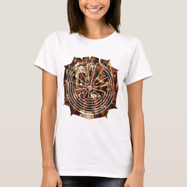 T-shirt L'homme dans le Maze - style folklorique (Devant)