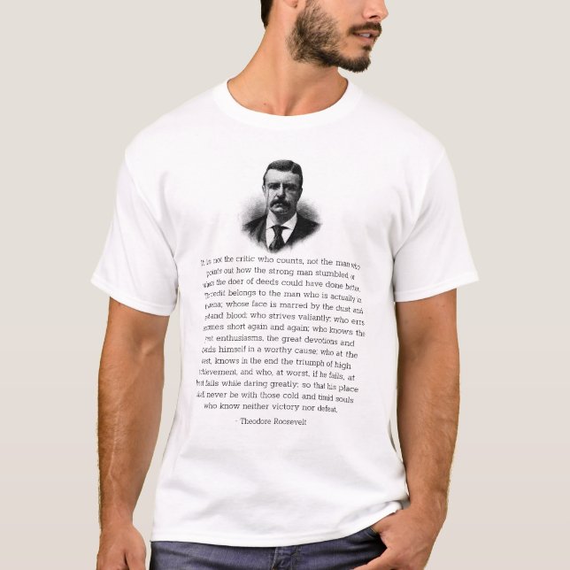 T-shirt L'homme de Roosevelt dans l'arène (Devant)