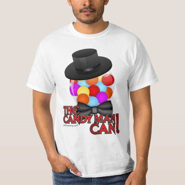 T-shirt L'homme de sucrerie peut - machine chique de (Devant)