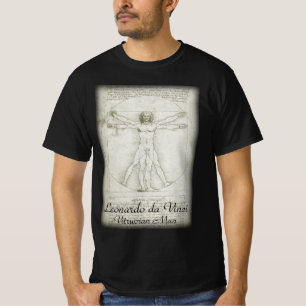 T-shirt L'Homme de Vitruve de Léonard de Vinci