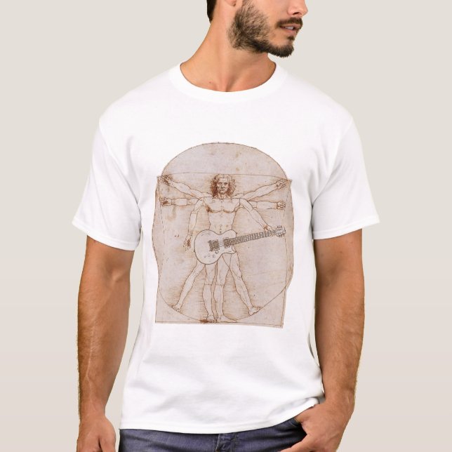 T-shirt L'homme de Vitruvian bascule 2 (Devant)