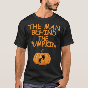 T-shirt l'homme derrière le citrouille