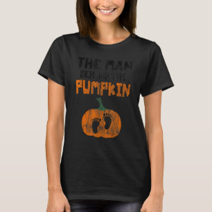 T-shirt L'homme derrière l'Halloween Citrouille