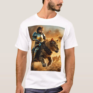 T-SHIRT L'HOMME EST ASSIS AVEC UN ANIMAL