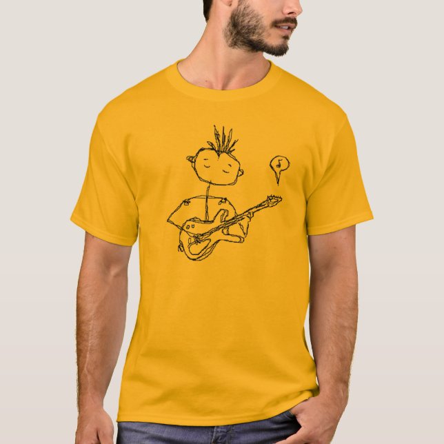 T-shirt l'homme et sa guitare (Devant)