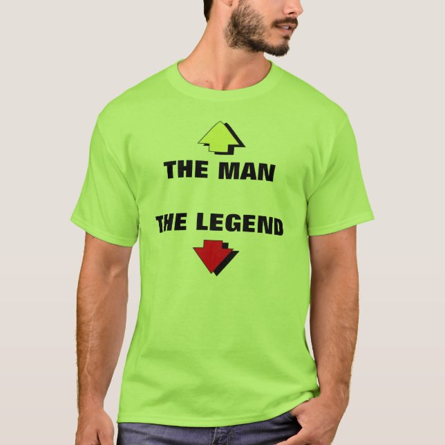 T-SHIRT L'HOMME LA LÉGENDE (Devant)
