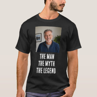 T-shirt L'homme La Légende Cadeau Photo Personnalisé