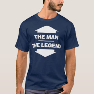 T-shirt L'homme la légende - noir