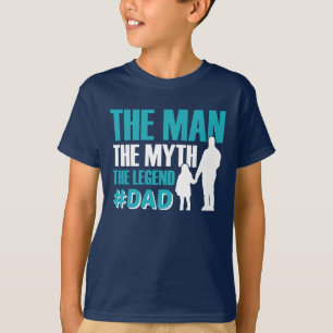 T-shirt L'Homme Le Mythe La Légende #Papa Garçons'