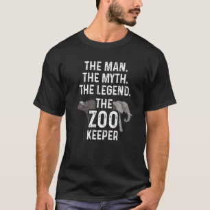 T-shirt L'Homme Le Mythe L'Amoureux Des Animaux Du Zoo Gar
