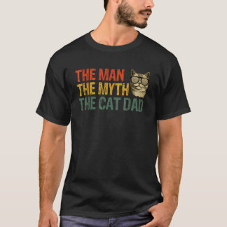 T-shirt L'homme Le Mythe Le Chat Papa Chat Papa Chat Papa 