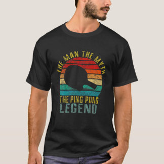 T-shirt L'Homme Le Mythe Le Ping Pong Légende Drôle Retro