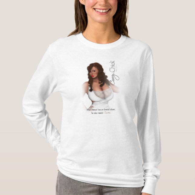 T-shirt L'Homme Ne Peut Vivre Seul Au Pain (Devant)